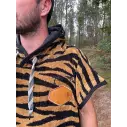 Poncho All In Classics Jacquard Zebra/Waffle