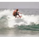 Surfbrett Channel Island Black and White
