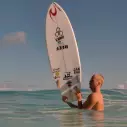 Surfplank Channel Island Zwart en Wit