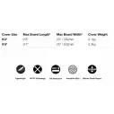 Boardbag FCS Longboard Classic Black Mango