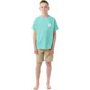 Rip Curl T-Shirt WETSUIT ICON TEE ­KIDS Acqua