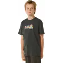 Camiseta Rip Curl SURF REVIVAL MUMMA TEE­ BOY WASHED BLACK