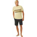 Rip Curl T-Shirt SURF REVIVAL STRIPE TEE VINTAGE YELLOW
