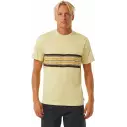 Rip Curl T-Shirt SURF REVIVAL STRIPE TEE VINTAGE YELLOW