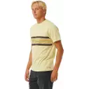 Camiseta Rip Curl SURF REVIVAL STRIPE TEE VINTAGE YELLOW