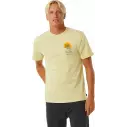 Camisa Rip Curl KEEP ON TRUCKING TEE VINTAGE YELLOW