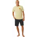 Camisa Rip Curl KEEP ON TRUCKING TEE VINTAGE YELLOW