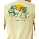 Camiseta Rip Curl KEEP ON TRUCKING TEE VINTAGE YELLOW
