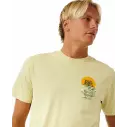 Camisa Rip Curl KEEP ON TRUCKING TEE VINTAGE YELLOW