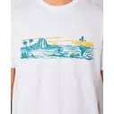 T-Shirt Rip Curl PARADISE LAND TEE White