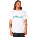 T-Shirt Rip Curl PARADISE LAND TEE White