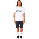 T-Shirt Rip Curl PARADISE LAND TEE White