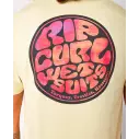 Camisa Rip Curl PASSAGE TEE VINTAGE YELLOW
