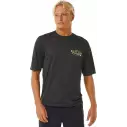 T-Shirt Rip Curl MASON PIPE SURFLITE WASHED BLACK