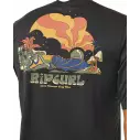 T-Shirt UV Rip Curl MASON PIPE SURFLITE WASHED BLACK