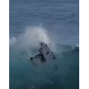 Tavola da surf Isola del Canale in Bianco e Nero