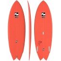 Surfboard Retro Fish MS Black Bass