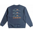 Felpa Quiksilver Omni logo Hoodie Youth Nebulas Blue