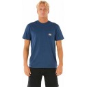 T-Shirt Rip Curl SURF PARADISE BADGE TEE Blue