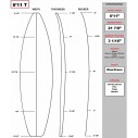 Foam de surf para tablas shortboard