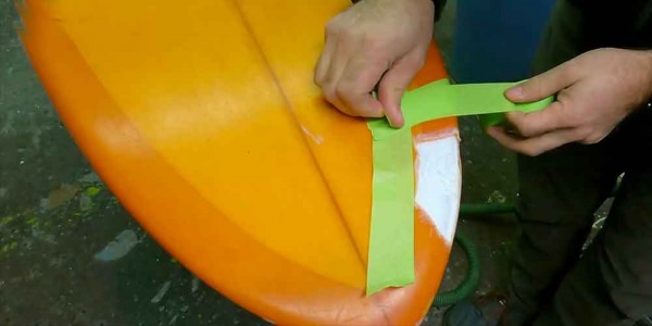 How to fix the rail of a surfboard